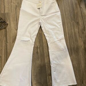 White Flared Jeans